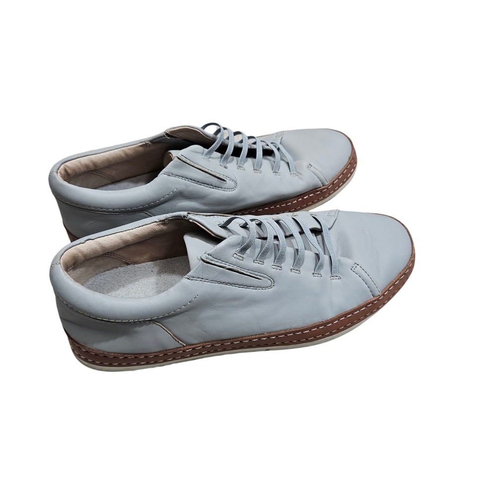 Corso Como Naimie Blue Leather Lace Up Sneakers Casual Shoes Women's Size 10‎
